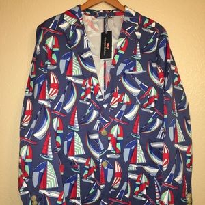 VINEYARD VINES Sailboat Nautical SPORT COAT BLAZER